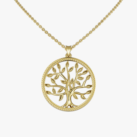Tree of Life Gold Pendant